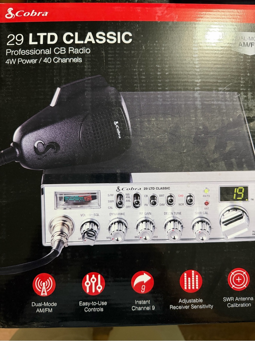 Cobra 29 LTD Classic Professional CB Radio - Black & Silver
